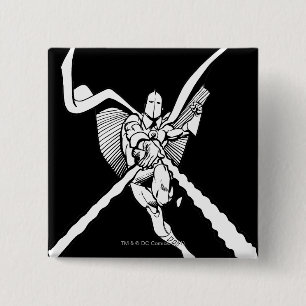 Badge Carré 5 Cm Dr Fate Magic Outline