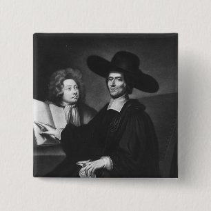 Badge Carré 5 Cm Dr. Richard Busby gravé par James Masson