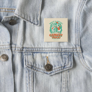 Badge Carré 5 Cm Dr. Seuss Quel super tour de Grinch !