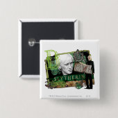 Badge Carré 5 Cm Draco Malfoy Collage 1 (Devant & derrière)