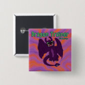Badge Carré 5 Cm Dragon Trainer Button (Devant & derrière)