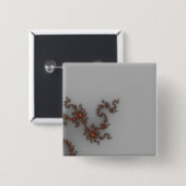 Badge Carré 5 Cm Dragonthing - Fractal (Devant & derrière)