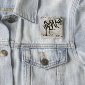 Badge Carré 5 Cm Drane (En situation)