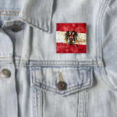 Badge Carré 5 Cm Drapeau autrichien (En situation)