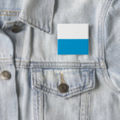 Badge Carré 5 Cm Drapeau bavarois (En situation)