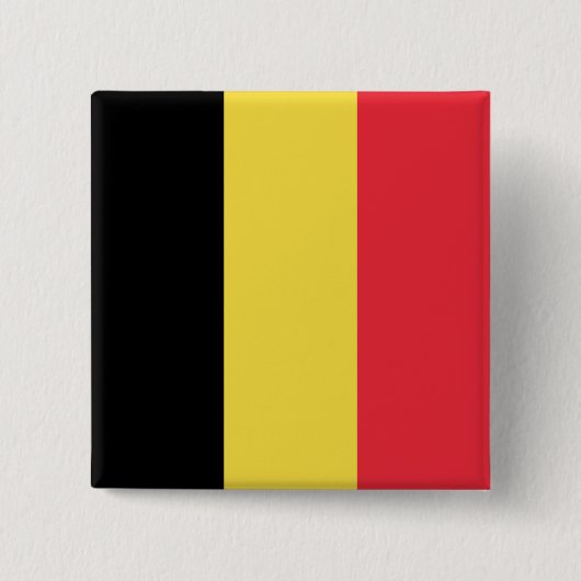 Badge Carré 5 Cm Drapeau belge (Devant)