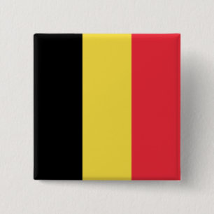 Badge Carré 5 Cm Drapeau belge