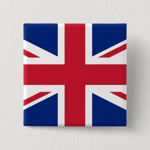 Badge Carré 5 Cm Drapeau britannique