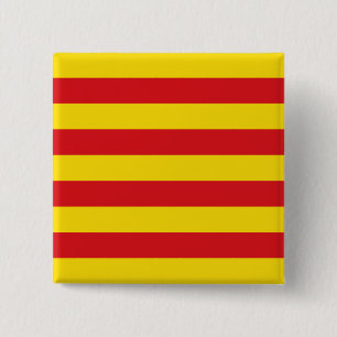 Badge Carré 5 Cm Drapeau catalan