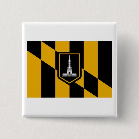 Badge Carré 5 Cm Drapeau de Baltimore (Devant)