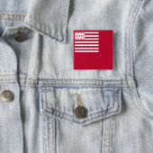 Badge Carré 5 Cm Drapeau de Brandywine (En situation)