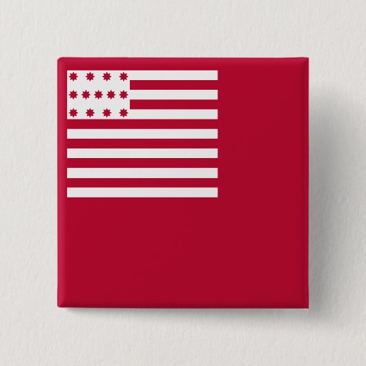 Badge Carré 5 Cm Drapeau de Brandywine (Devant)
