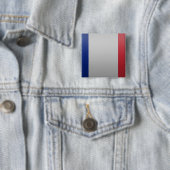 Badge Carré 5 Cm Drapeau de de la France (En situation)