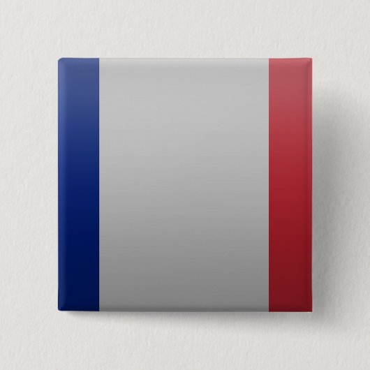 Badge Carré 5 Cm Drapeau de de la France (Devant)