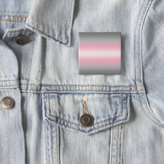 Badge Carré 5 Cm Drapeau de fierté demifille à dégradé – Drapeau de (En situation)