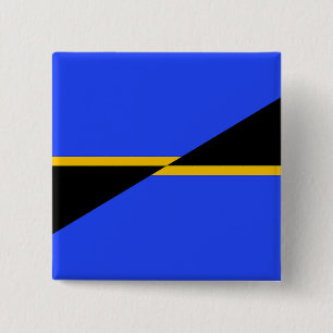 Badge Carré 5 Cm Drapeau de Folsom, Californie