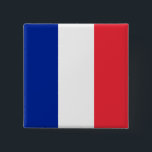 Badge Carré 5 Cm Drapeau de France, Drapeau national de Tricolor<br><div class="desc">Drapeau de la France, Drapeau national de Tricolor. Le drapeau national de France est un drapeau tricolore avec trois bandes verticales de couleur bleue (côté du treuil), blanche et rouge. Il est connu des anglophones comme le Tricolor français ou simplement le Tricolor. Vous pouvez personnaliser davantage la conception si vous...</div>