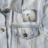 Badge Carré 5 Cm Drapeau de l'Argentine (En situation)