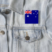 Badge Carré 5 Cm Drapeau de l'Australie (En situation)