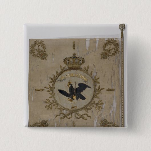 Badge Carré 5 Cm Drapeau de l'infanterie prussienne (Devant)