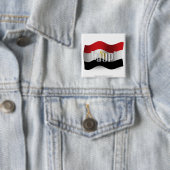 Badge Carré 5 Cm Drapeau de ondulation de l'Egypte (En situation)