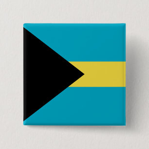 Badge Carré 5 Cm Drapeau des Bahamas
