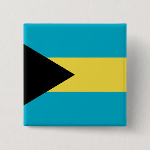 Badge Carré 5 Cm Drapeau des Bahamas