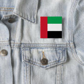 Badge Carré 5 Cm Drapeau des Émirats arabes unis (En situation)