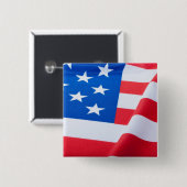 Badge Carré 5 Cm Drapeau des Etats-Unis (Devant & derrière)
