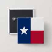 Badge Carré 5 Cm Drapeau d'État texan (Texas) (Devant & derrière)