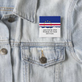 Badge Carré 5 Cm Drapeau du Cap-Vert (En situation)