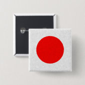 BADGE CARRÉ 5 CM DRAPEAU DU JAPON (Devant & derrière)