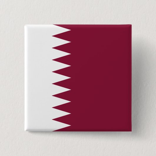 Badge Carré 5 Cm Drapeau du Qatar (Devant)