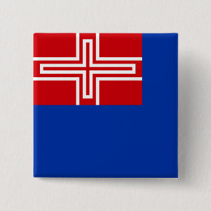 Badge Carré 5 Cm Drapeau du Royaume de Sardaigne (1816-1848)
