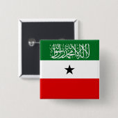 Badge Carré 5 Cm Drapeau du Somaliland (Devant & derrière)