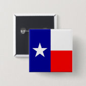 Badge Carré 5 Cm Drapeau du Texas (Devant & derrière)