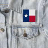 Badge Carré 5 Cm Drapeau du Texas : Longhorns, l'État de l'étoile s (En situation)