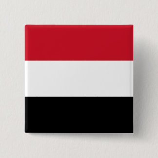 Badge Carré 5 Cm Drapeau du Yémen