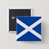 Badge Carré 5 Cm Drapeau écossais (Devant & derrière)