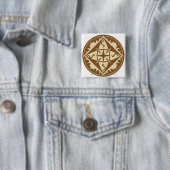 Badge Carré 5 Cm Drapeau elven (En situation)