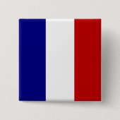 Badge Carré 5 Cm Drapeau entièrement français (Devant)