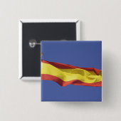 Badge Carré 5 Cm Drapeau espagnol RF) (Devant & derrière)