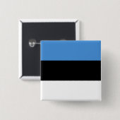 Badge Carré 5 Cm Drapeau estonien (Devant & derrière)