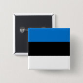Badge Carré 5 Cm Drapeau estonien (Devant & derrière)