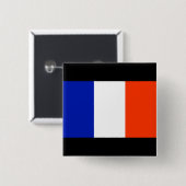 Badge Carré 5 Cm drapeau français (Devant & derrière)
