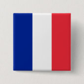 Badge Carré 5 Cm Drapeau français (Devant)