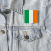 Badge Carré 5 Cm Drapeau irlandais (En situation)