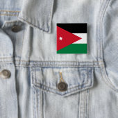 Badge Carré 5 Cm Drapeau Jordanie (En situation)