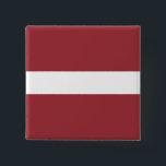 Badge Carré 5 Cm Drapeau letton (letton)<br><div class="desc">Produits World Flag personnalisables - N'hésitez pas à ajouter votre propre texte.</div>