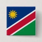 Badge Carré 5 Cm Drapeau namibien (Devant)